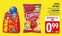 Edeka Lorenz Nic Nac‘s Original oder BBQ oder Crunchips Angebot
