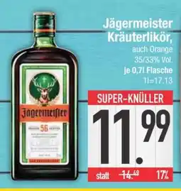 Edeka JÄGERMEISTER Kräuterlikör Angebot