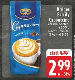 Edeka KRÜGER Family-Cappuccino Angebot