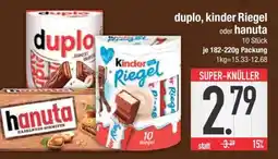 Edeka duplo, kinder Riegel oder hanuta Angebot