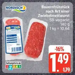 Edeka Bauernfrühstück nach Art einer Zwiebelmettwurst Angebot