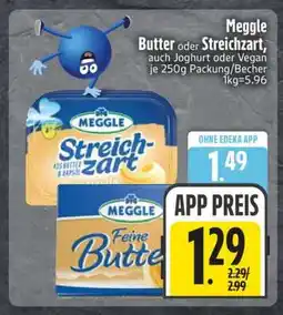 Edeka Meggle Butter oder Streichzart Angebot