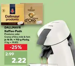 Kaufland DALLMAYR Kaffee-Pads Angebot