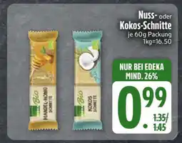 Edeka Nuss- oder Kokos-Schnitte Angebot