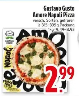 Edeka GUSTAVO GUSTO Amore Napoli Pizza Angebot