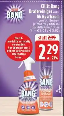 Edeka Cillit Bang Kraftreiniger oder Aktivschaum Angebot
