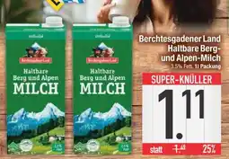 Edeka Berchtesgadener Land Haltbare Berg- und Alpen-Milch Angebot