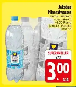 Edeka Jakobus Mineralwasser Angebot