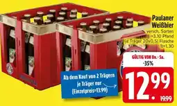 Edeka Paulaner Weißbier Angebot