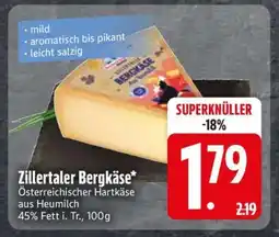 Edeka Zillertaler Bergkäse Angebot