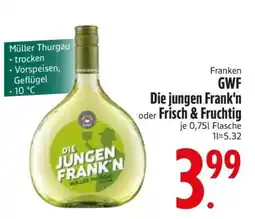 Edeka GWF Die jungen Frank'n oder Frisch & Fruchtig Angebot