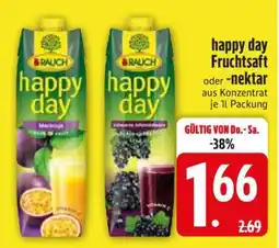 Edeka happy day Fruchtsaft oder -nektar Angebot