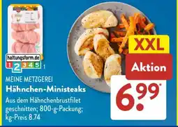 Aldi Süd MEINE METZGEREI Hähnchen-Ministeaks Angebot