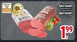 Edeka Strohschwein Sport-Salami Angebot
