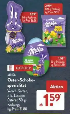 Aldi Süd MILKA Oster-Schoko-Spezialität Angebot