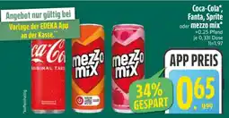 Edeka Coca-Cola, Fanta, Sprite oder Mezzo Mix Angebot