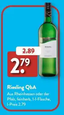 Aldi Süd Riesling QbA Angebot