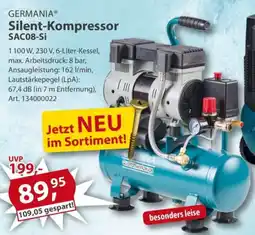 Sonderpreis Baumarkt GERMANIA Silent-Kompressor SAC08-Si Angebot