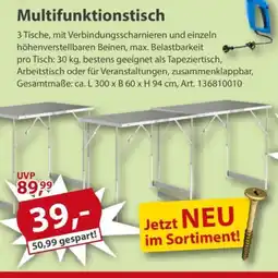 Sonderpreis Baumarkt Multifunktionstisch Angebot