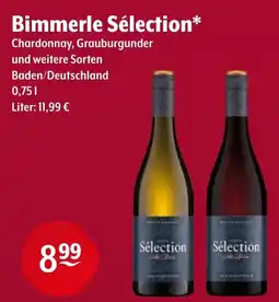 Getränke Hoffmann Bimmerle Sélection Chardonnay, Grauburgunder Angebot