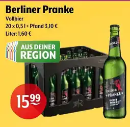 Getränke Hoffmann Berliner Pranke Vollbier Angebot