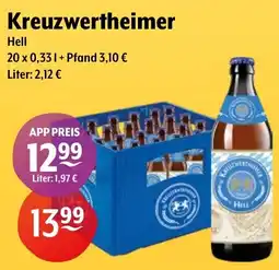 Getränke Hoffmann Kreuzwertheimer Hell Angebot