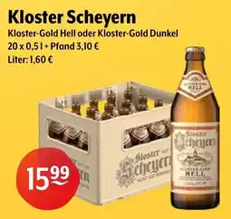 Getränke Hoffmann Kloster Scheyern Kloster-Gold Hell oder Kloster-Gold Dunkel Angebot