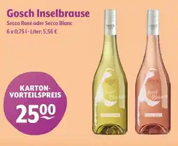 Getränke Hoffmann Gosch Inselbrause Secco Rosé oder Secco Blanc Angebot