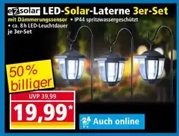 Norma LED-Solar-Laterne 3er-Set Angebot