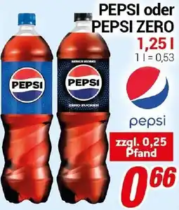 CENTERSHOP PEPSI oder PEPSI ZERO Angebot