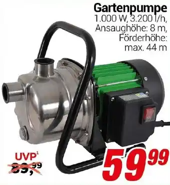 CENTERSHOP Gartenpumpe Angebot