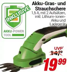 CENTERSHOP Akku-Gras und Strauchschere Angebot