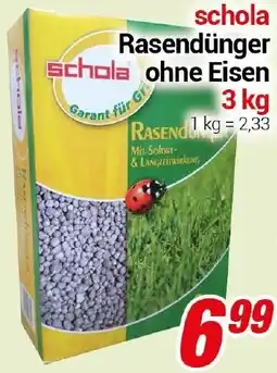 CENTERSHOP schola Rasendünger ohne Eisen Angebot