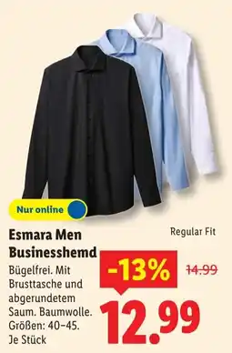 Lidl Esmara Men Businesshemd Angebot