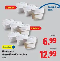 Lidl Silvercrest Wasserfilter Kartuschen 3er-Pack Angebot