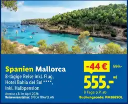 Lidl Spanien Mallorca 8-tägig Angebot