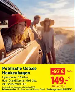 Lidl Polnische Ostsee Henkenhagen 5 Nächte Angebot