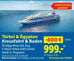 Lidl Türkei & Ägypten Kreuzfahrt & Baden Angebot