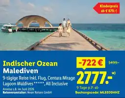 Lidl Indischer Ozean Malediven Angebot
