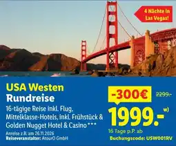 Lidl USA Westen Rundreise Angebot