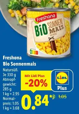Lidl Freshona Bio Sonnenmais Angebot