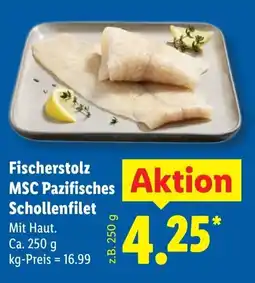 Lidl Fischerstolz MSC Pazifisches Schollenfilet Angebot