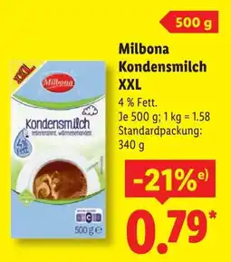Lidl Milbona Kondensmilch XXL Angebot