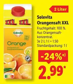 Lidl Solevita Orangensaft XXL Angebot