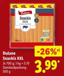 Lidl Dulano Snackis XXL Angebot
