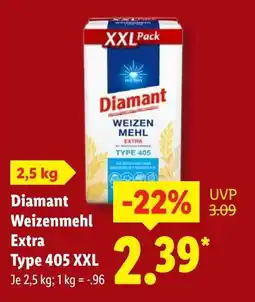 Lidl Diamant Weizenmehl Extra Type 405 XXL Angebot