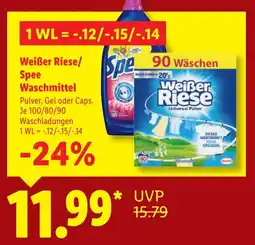 Lidl Weißer Riese/ Spee Waschmittel Angebot