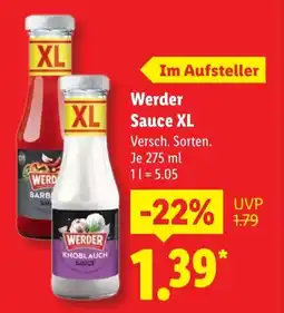Lidl Werder Sauce XL Angebot