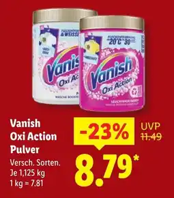 Lidl Vanish Oxi Action Pulver Angebot