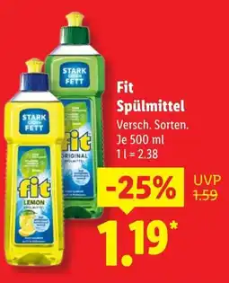 Lidl Fit Spülmittel Angebot